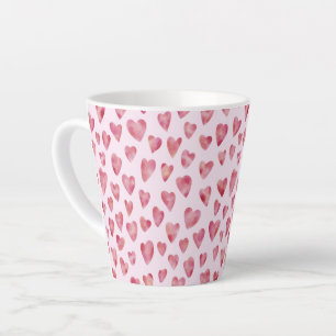 Rosa Liebe Herz-Muster Milchtasse