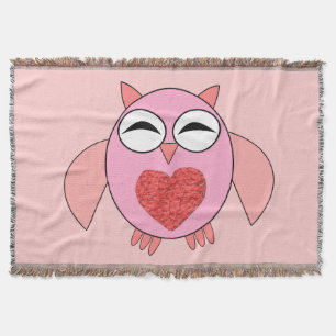 Rosa Liebe Herzklopfen Decke