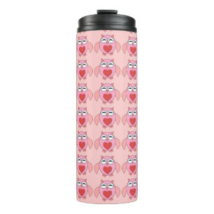 Rosa Liebe Herzklopfen Thermosbecher