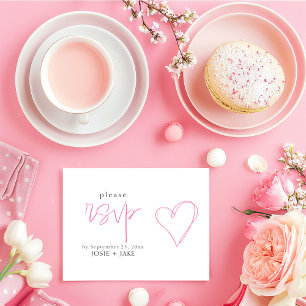 Rosa Liebe Herzstück uAwg Begleitkarte