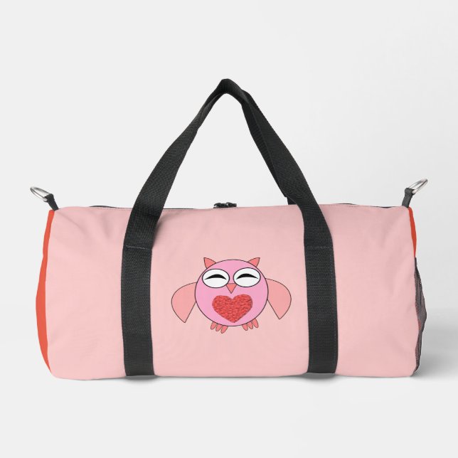 Rosa Liebe Hörschüssel Duffle Bag (Vorderseite)