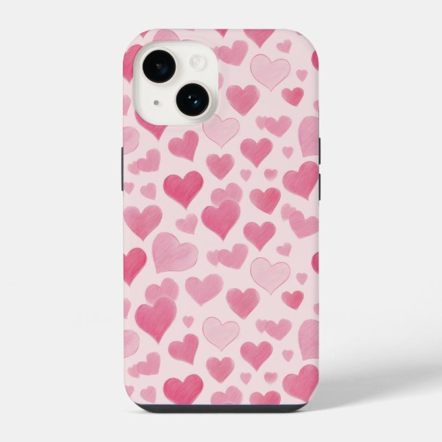 Rosa Liebe iPhone Hülle (Rückseite)