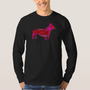 Rosa Liebe Mama Niedlich Corgi Dog Mama Mothe T-Shirt