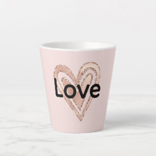 Rosa Liebe Milchtasse