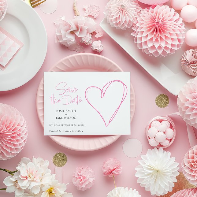 Rosa Liebe Save the Date (Von Creator hochgeladen)