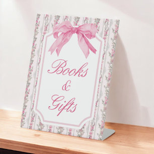 Rosa Liebe Shack Vintag Coquette Bücher und Gesche Sockelschild