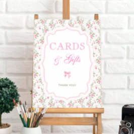 Rosa Liebe Shack Vintage Karten und Geschenke Poster