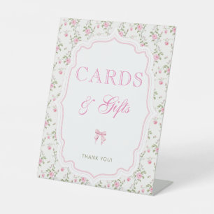 Rosa Liebe Shack Vintage Karten und Geschenke Sockelschild