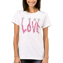 Rosa Liebe T-Shirt