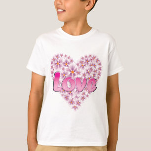 Rosa Liebe und Milchprodukte T-Shirt