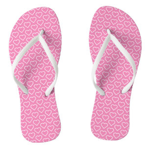 Rosa Liebe - Wählen Sie Ihre Farben - Herz Flip Flops