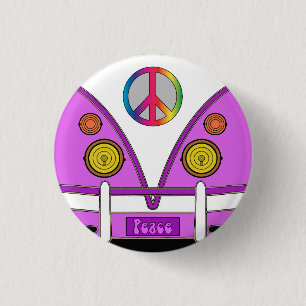 Rosa Liebelastwagen, Hipster, Button