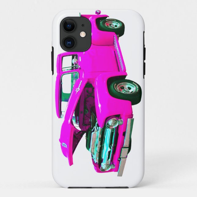 Rosa Lieferwagen Case-Mate iPhone Hülle (Rückseite)