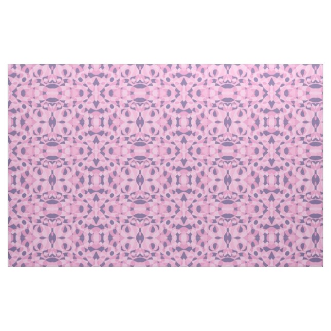 rosa Lila Abstrakte geometrische Muster Stoff (Fat Quarter (45,7 x 55,9 cm))