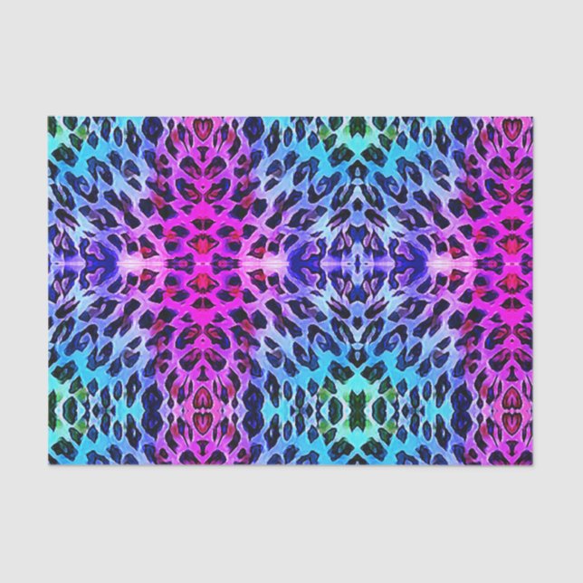 Rosa Lila Abstrakte Kunst Entdeckungsreise Seidenpapier (Vorderseite)