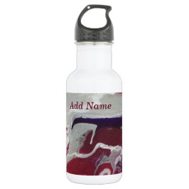 Rosa Lila Abstraktes Personalisiertes Wasser Flasc Edelstahlflasche