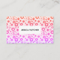 Rosa Lila Bläschen Minimalistisches Cooles Circle