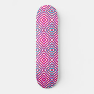 Rosa, lila & blauer Diamantenmagazin Skateboard