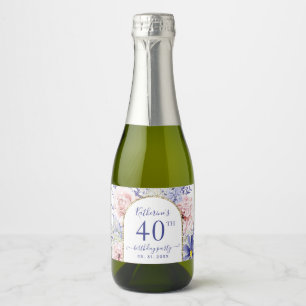 Rosa Lila Blumengebäck 40. Geburtstagsgeschenk Par