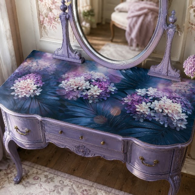 Rosa-lila Blütencluster-Decoupage Seidenpapier (Von Creator hochgeladen)