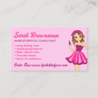 Rosa lila Cartoon-Makeup-Lippenstift