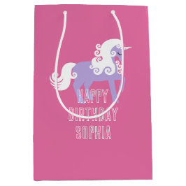 Rosa Lila Einhorn Geburtstag Mittlere Geschenktüte