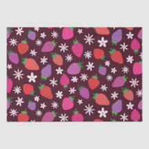 Rosa Lila Erdbeere Blumenmuster