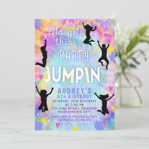 Rosa Lila Gefärbte Krawatte Lasse Party Jumpin Bir Einladung