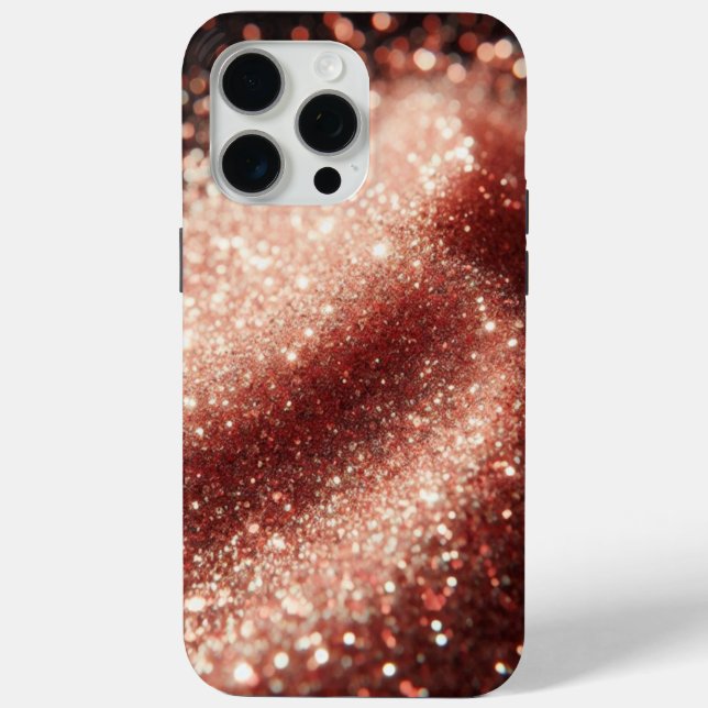 Rosa Lila Glitzermuster-Handyhülle für Apple Case-Mate iPhone Hülle (Rückseite)