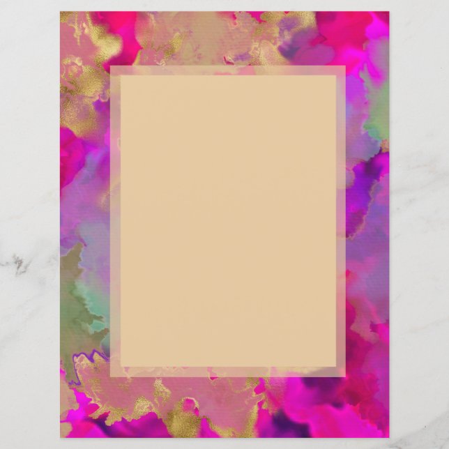 Rosa, lila, grüne Marmorfarbe (Vorderseite)