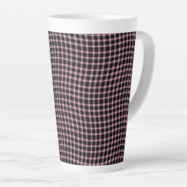 Rosa lila Karo Gitter Nahtloses Muster Milchtasse