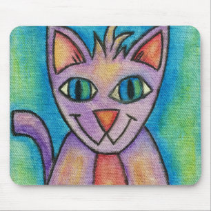 Rosa Lila Kätzchen Katze Mousepad