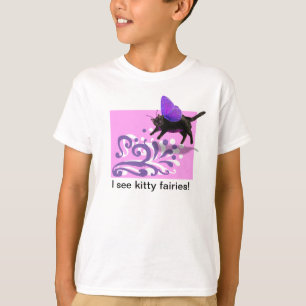 Rosa lila Kittyfeet-shirt T-Shirt