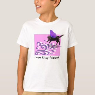 Rosa lila Kittyfeet-shirt T-Shirt