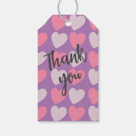 Rosa Lila Liebe Herz Geschenkanhänger