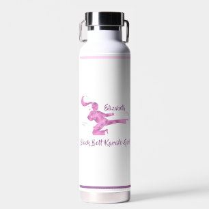 Rosa Lila Niedliche Moderne Girl Martial Arts Kara Trinkflasche