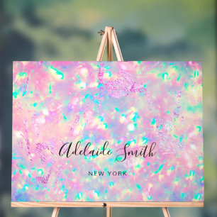 rosa lila opaler Hintergrund Acrylschild