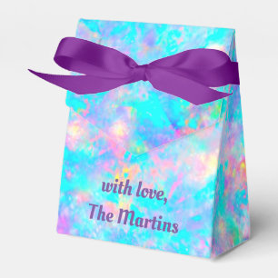 Rosa lila Opalstein Geschenkschachtel