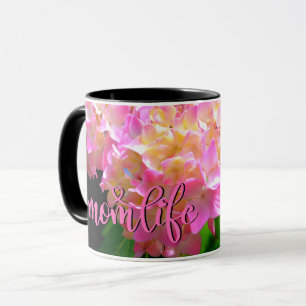 Rosa lila orange Hydrangeas #momlife Tasse