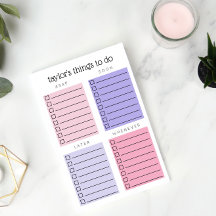 Rosa, Lila organisierte Dinge zu tun