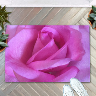 Rosa lila Rose Blume nah-up Foto fett modern Fußmatte