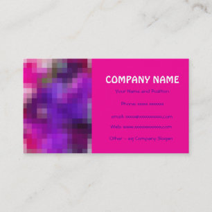 Rosa, Lila, Royal Blue Business Card Visitenkarte