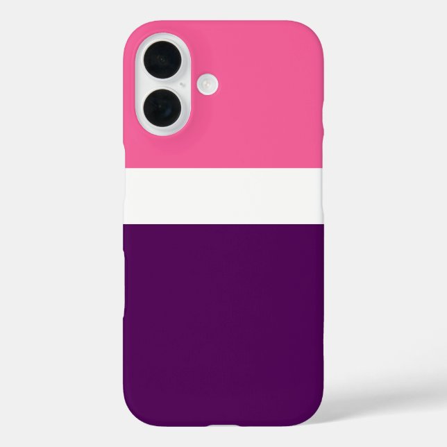 Rosa Lila Schlichte Blockgestaltung Case-Mate iPhone Hülle (Rückseite)