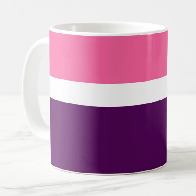 Rosa Lila Schlichte Blockgestaltung Kaffeetasse (Von Creator hochgeladen)