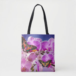Rosa lila Schmetterling-Orchidee Blume Aquarell