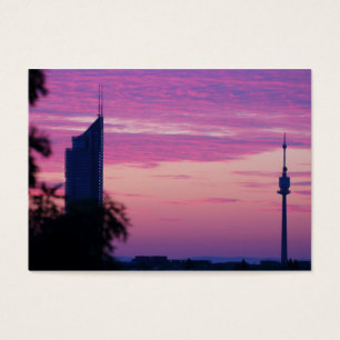 Rosa Lila Sonnenaufgang in Wien Österreich