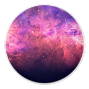 Rosa Lila Sternenhimmel Kosmische Galaxie Himmelsf Keramikknauf