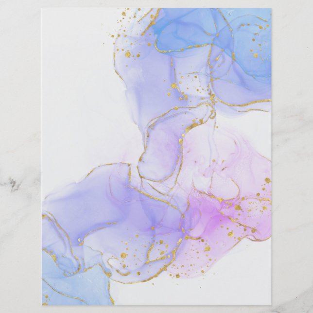 Rosa, Lila und blaue Alkoholtupfer (Vorderseite)