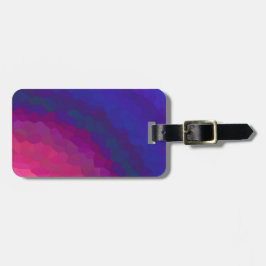Rosa-, Lila und Blauerabstrakter Sonnenuntergang Gepäckanhänger