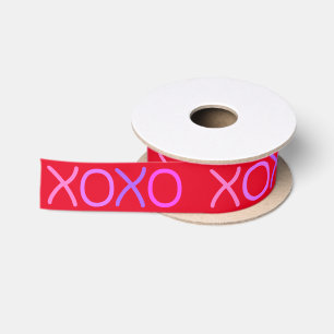 Rosa, lila und Lavendel Xoxo schön rot Satinband
